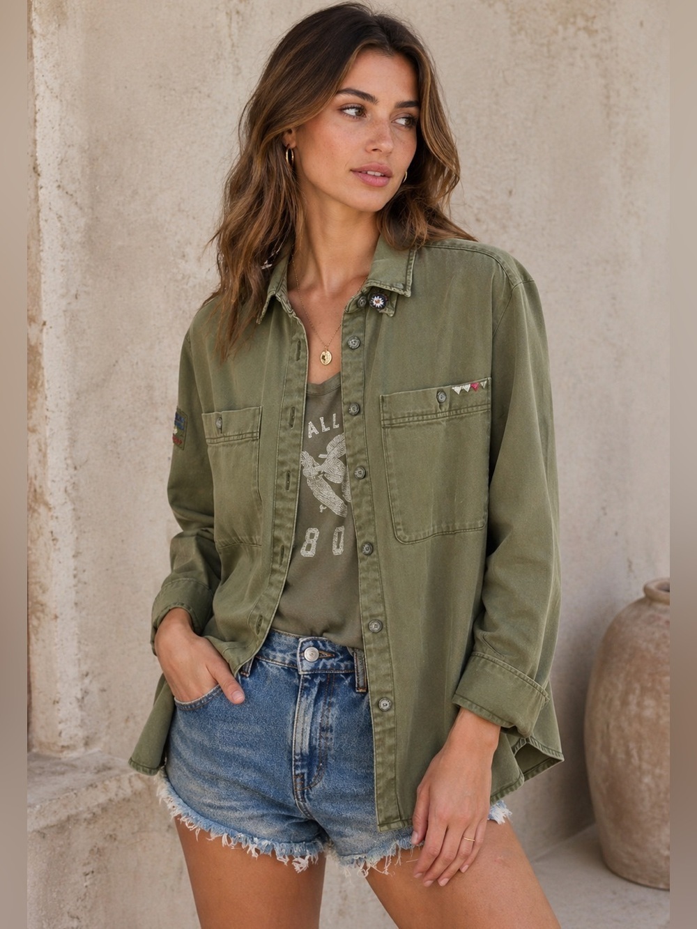 Scotch & Soda Amsterdam Utility Button-Up Shirt Jacket